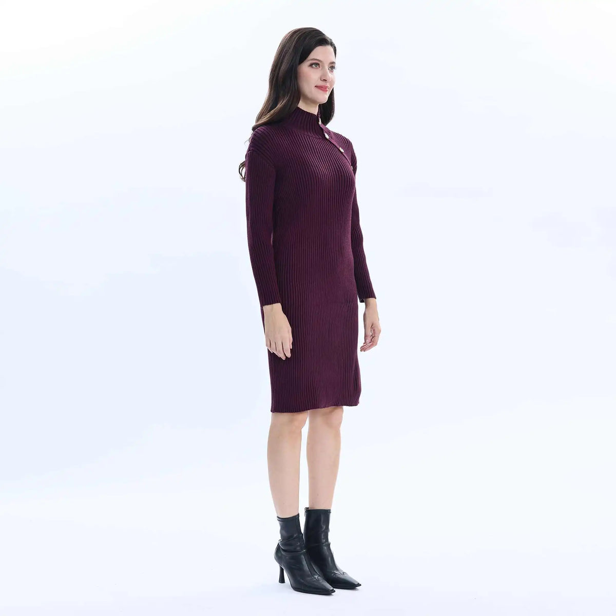 plain basic dress for women image