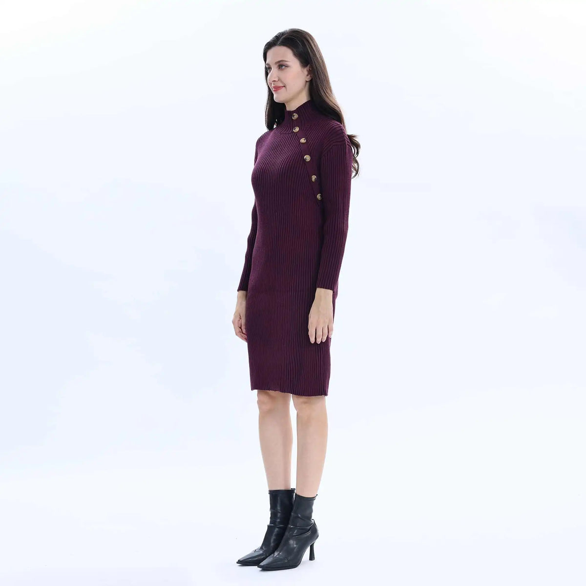 plain basic dress for women image