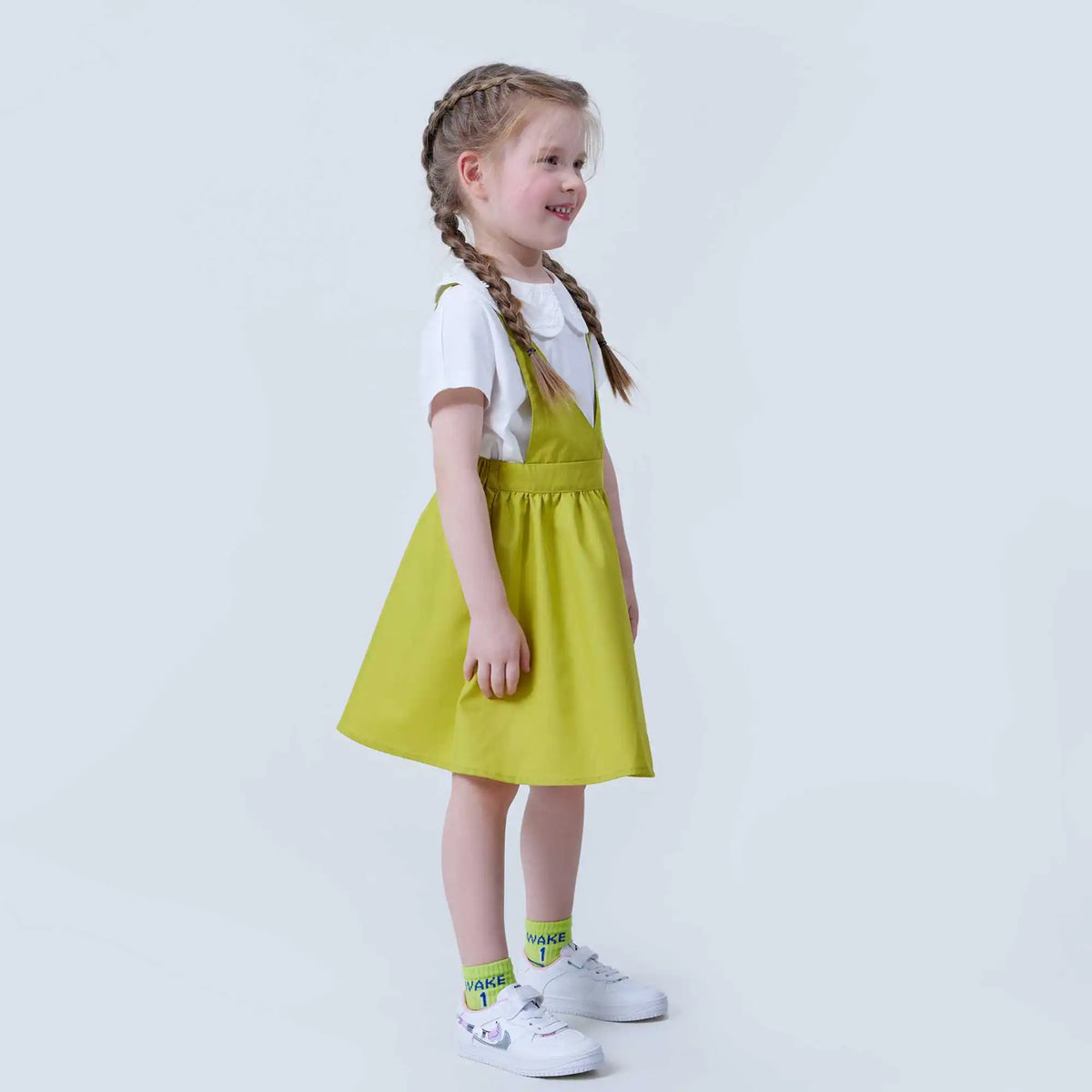 Embroidery Fashion Dress For Girls 120 | 5-6Y Green 120 | 5-6Y,43.7,,,57 Image