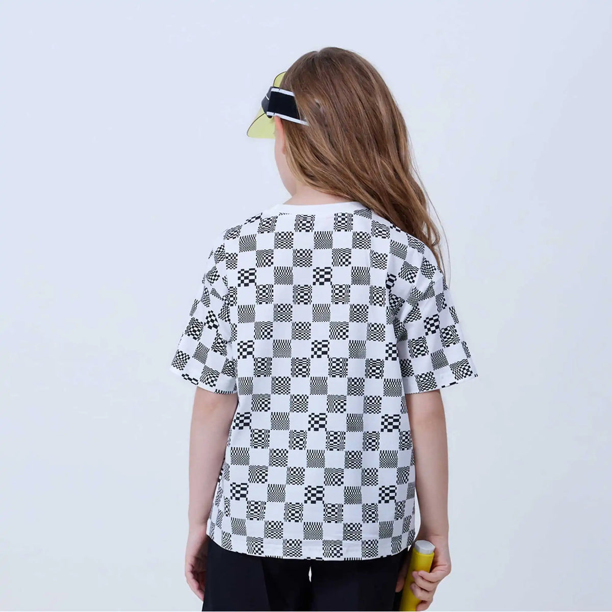 Checked Fashion T.Shirt For Girls