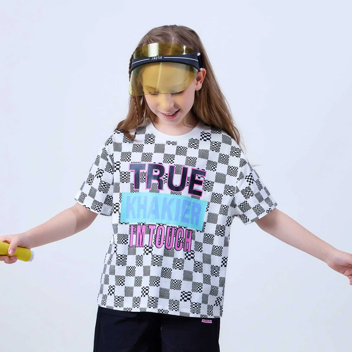 Checked Fashion T.Shirt For Girls