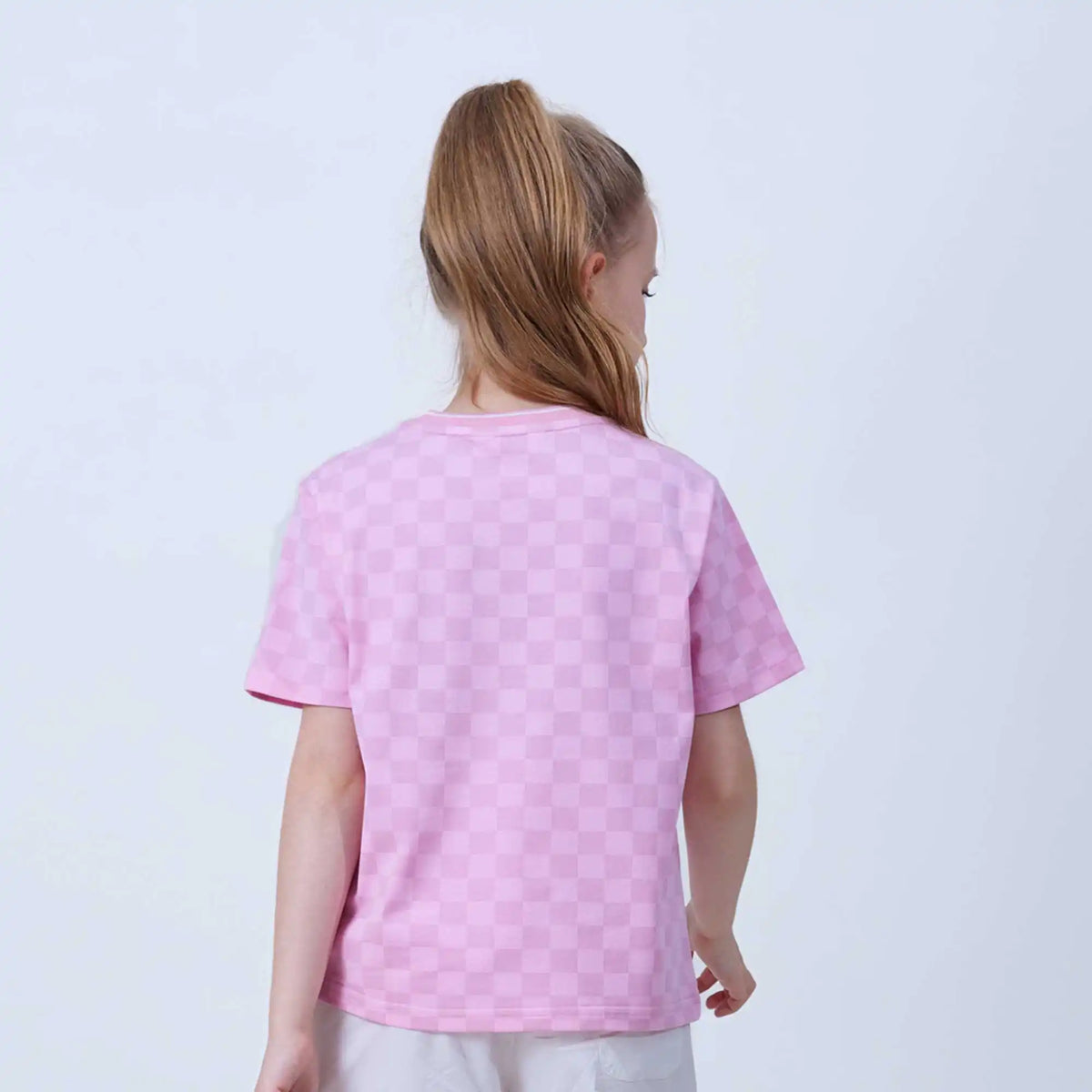 Checked Fashion T.Shirt For Girls