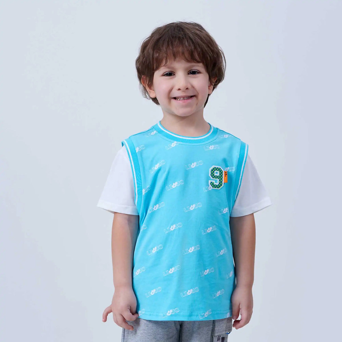 Printed Fashion T.Shirt For Boys 90 | 24M Blue 90 | 24M,37.5,64,12, Image