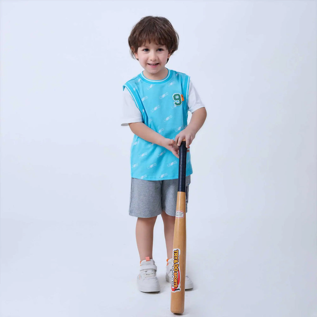 Printed Fashion T.Shirt For Boys 110 | 4-5Y Blue 110 | 4-5Y,43.2,71.4,13.5, Image