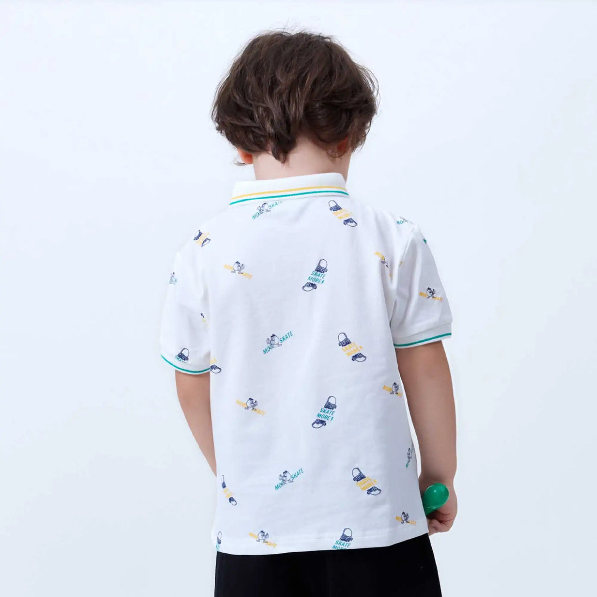 printed fashion polo shirt for boys image