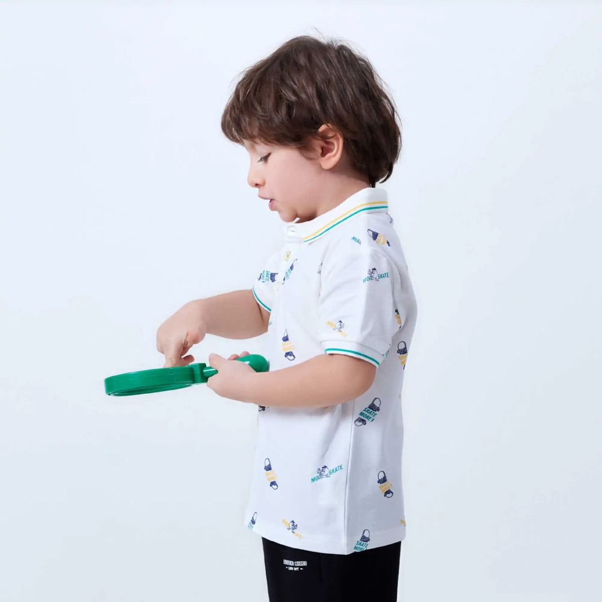 printed fashion polo shirt for boys image