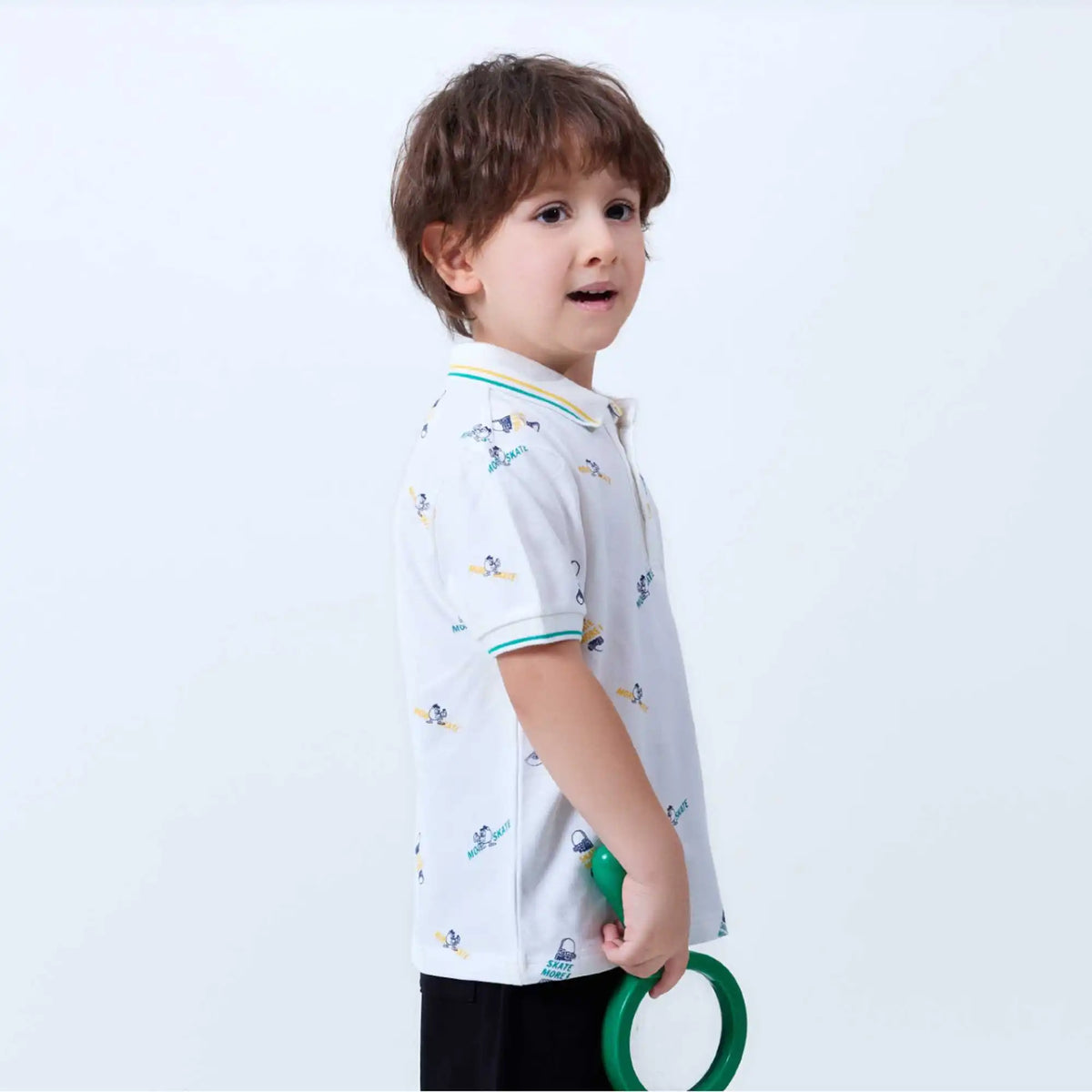 printed fashion polo shirt for boys image