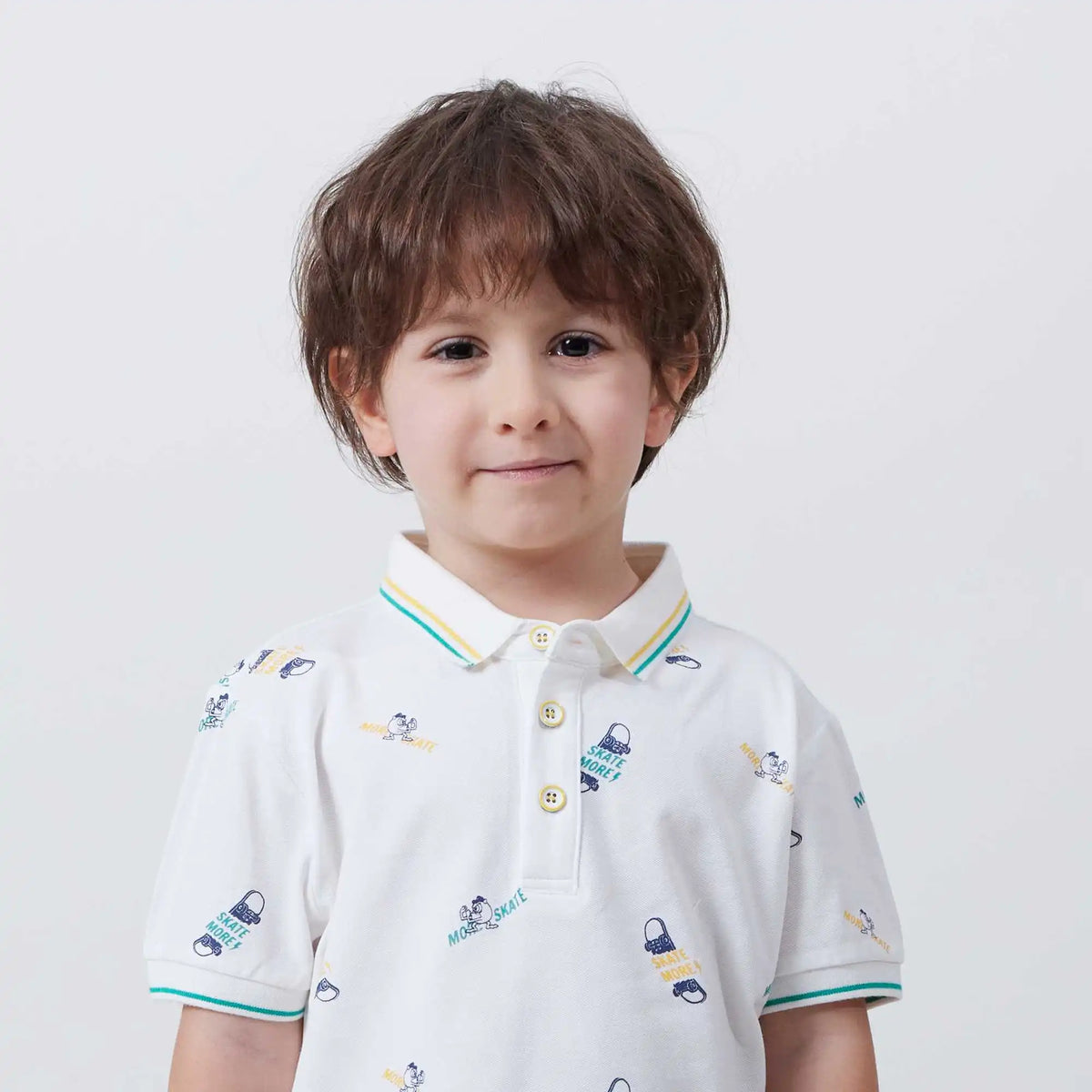 printed fashion polo shirt for boys image