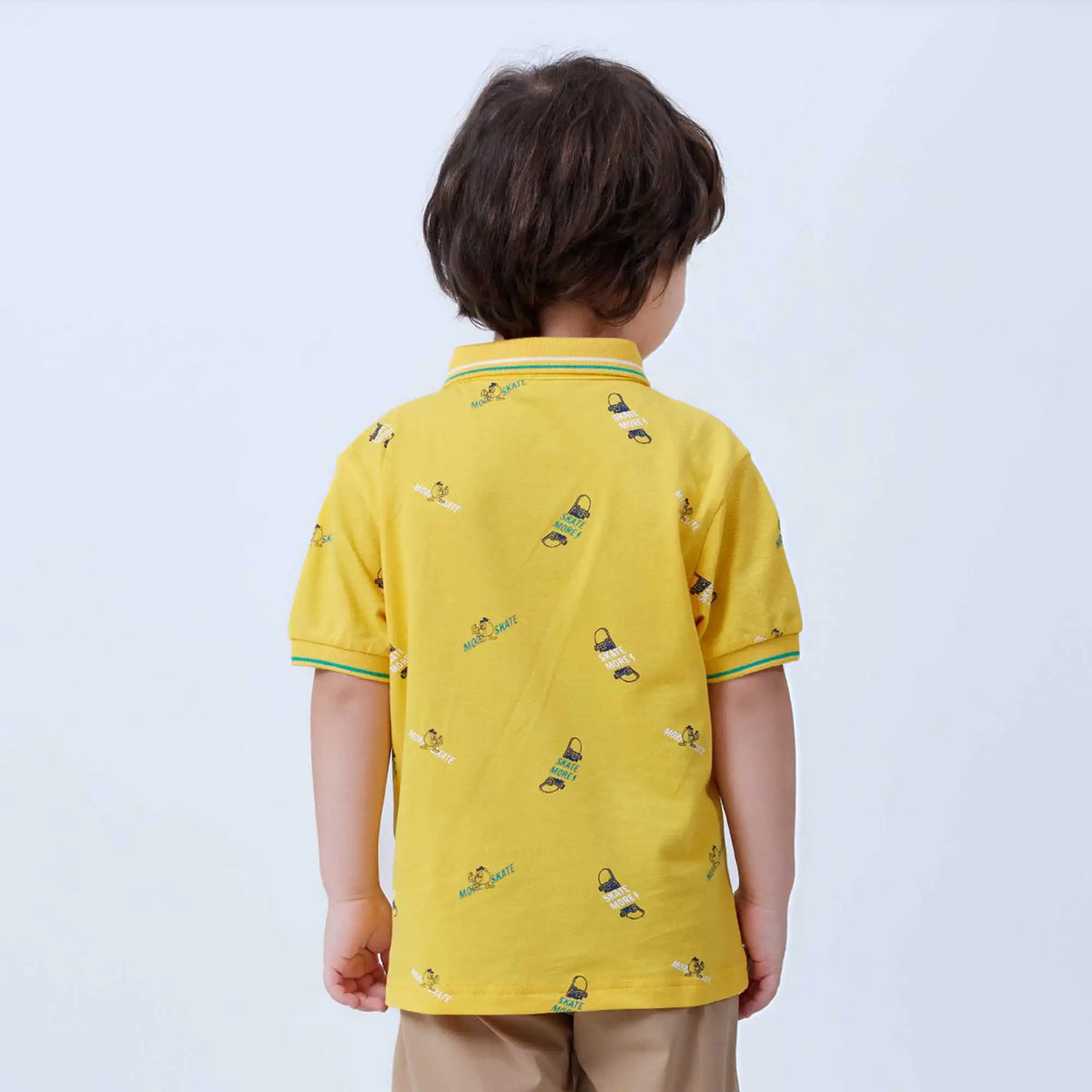 printed fashion polo shirt for boys image