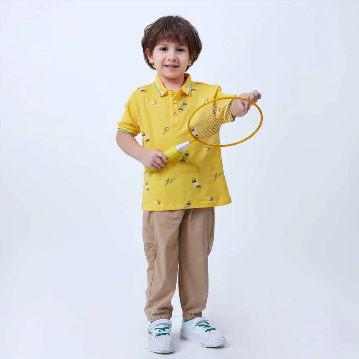 printed fashion polo shirt for boys image