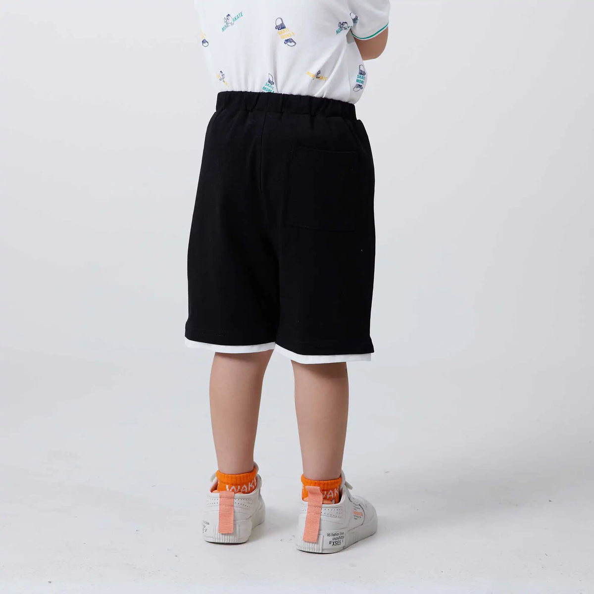 Baggy Fashion Shorts For Boys 100 | 3Y Black 100 | 3Y,35,44.5,40.5,69.4 Image