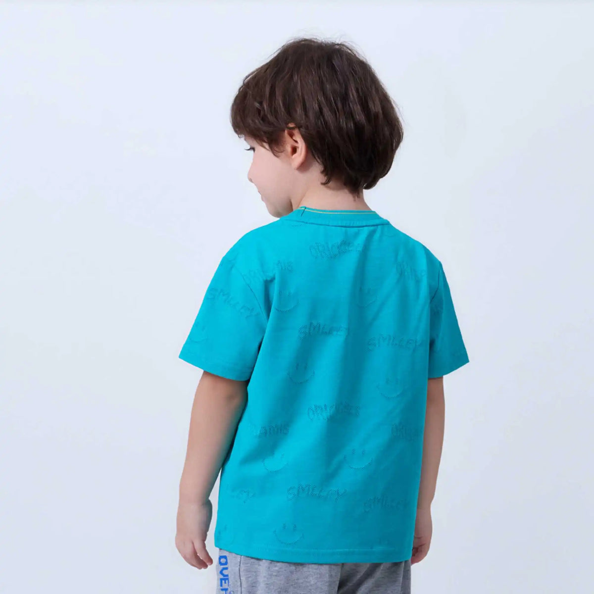 jacquard fashion t shirt for boys image