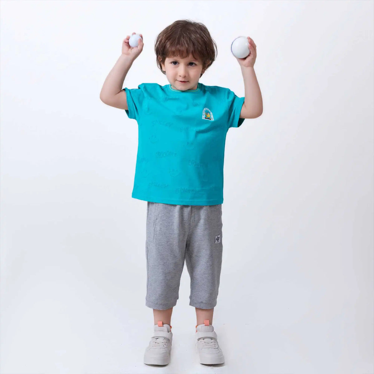 jacquard fashion t shirt for boys image