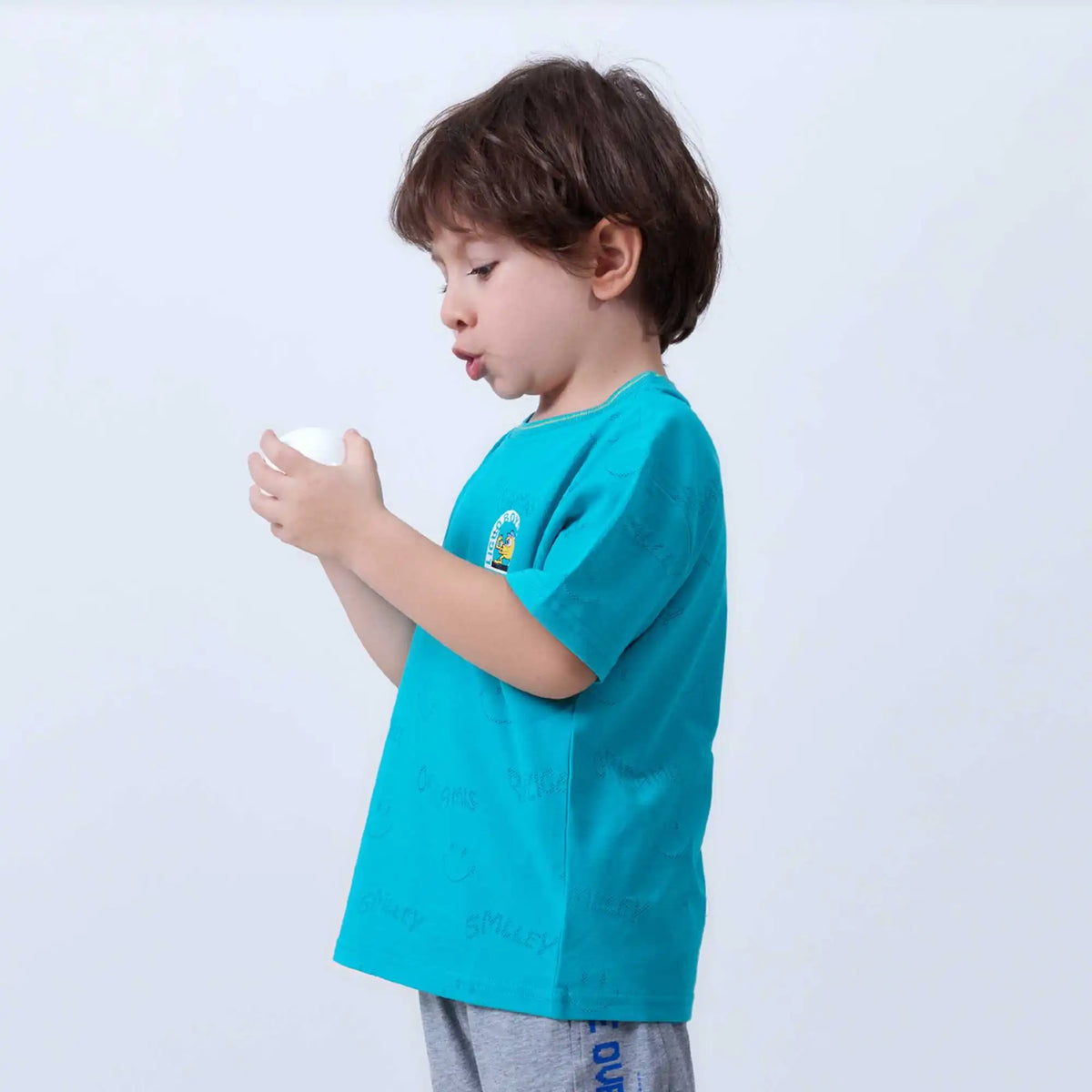 jacquard fashion t shirt for boys image