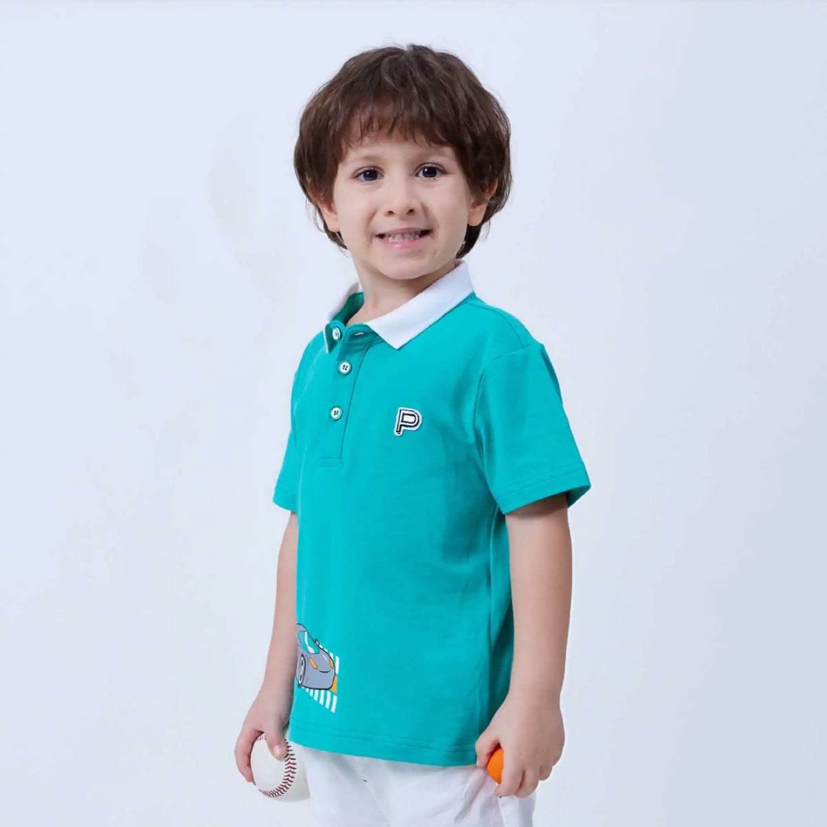 printed fashion polo shirt for boys image