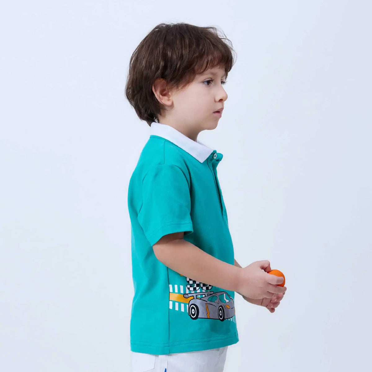 printed fashion polo shirt for boys image