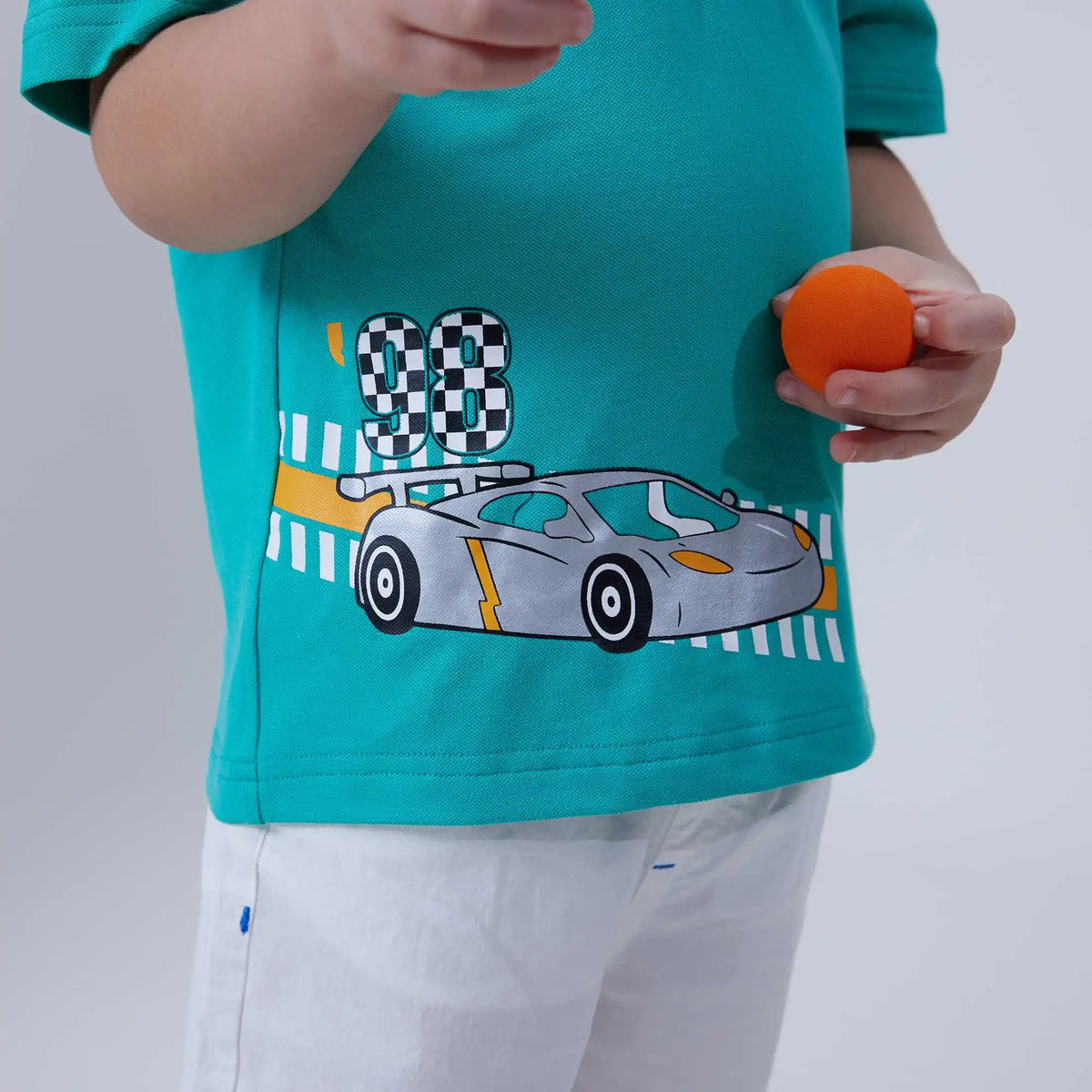 printed fashion polo shirt for boys image