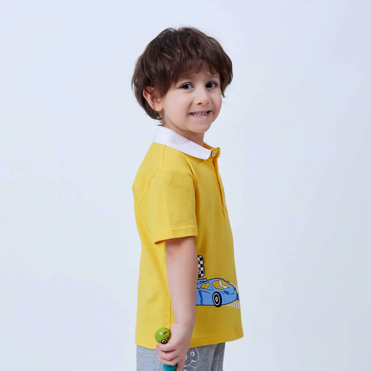 printed fashion polo shirt for boys image