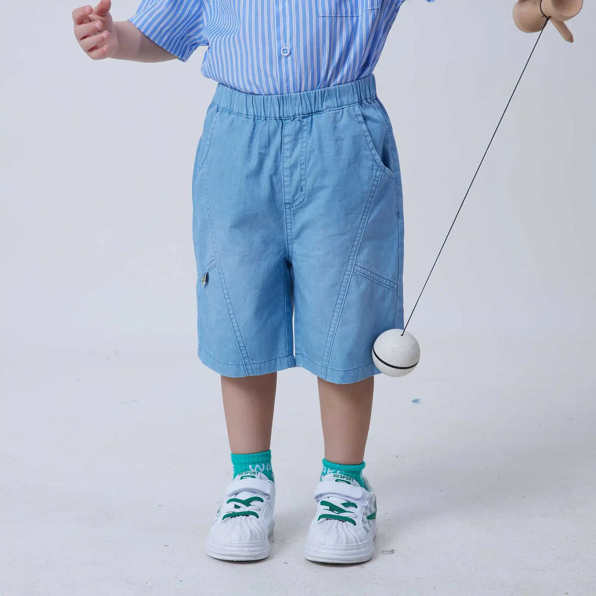 Ordinary Fashion Shorts For Boys 90 | 24M Light Blue 90 | 24M,35,43,39.4,71 Image