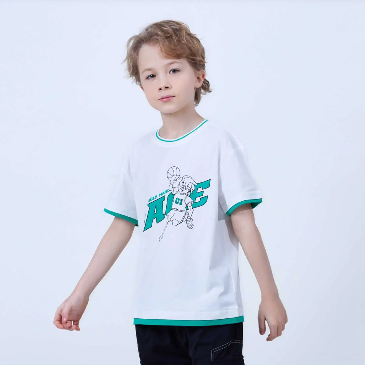 printed fashion t shirt for boys image