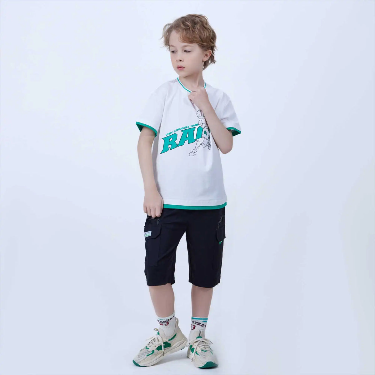 printed fashion t shirt for boys image