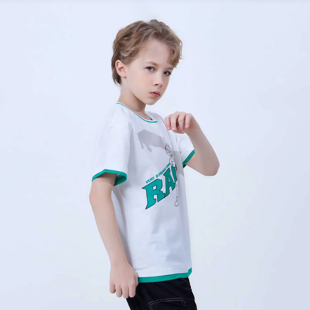 printed fashion t shirt for boys image