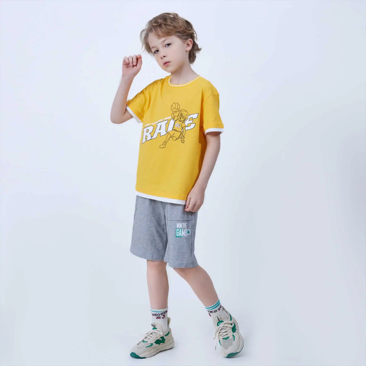 printed fashion t shirt for boys image