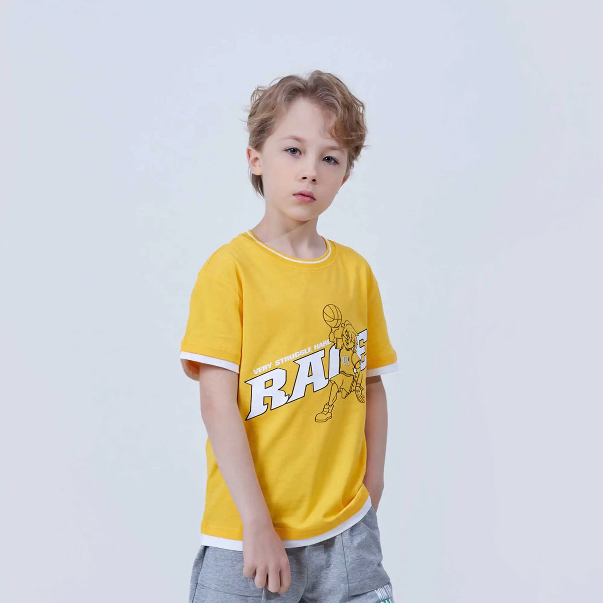 printed fashion t shirt for boys image