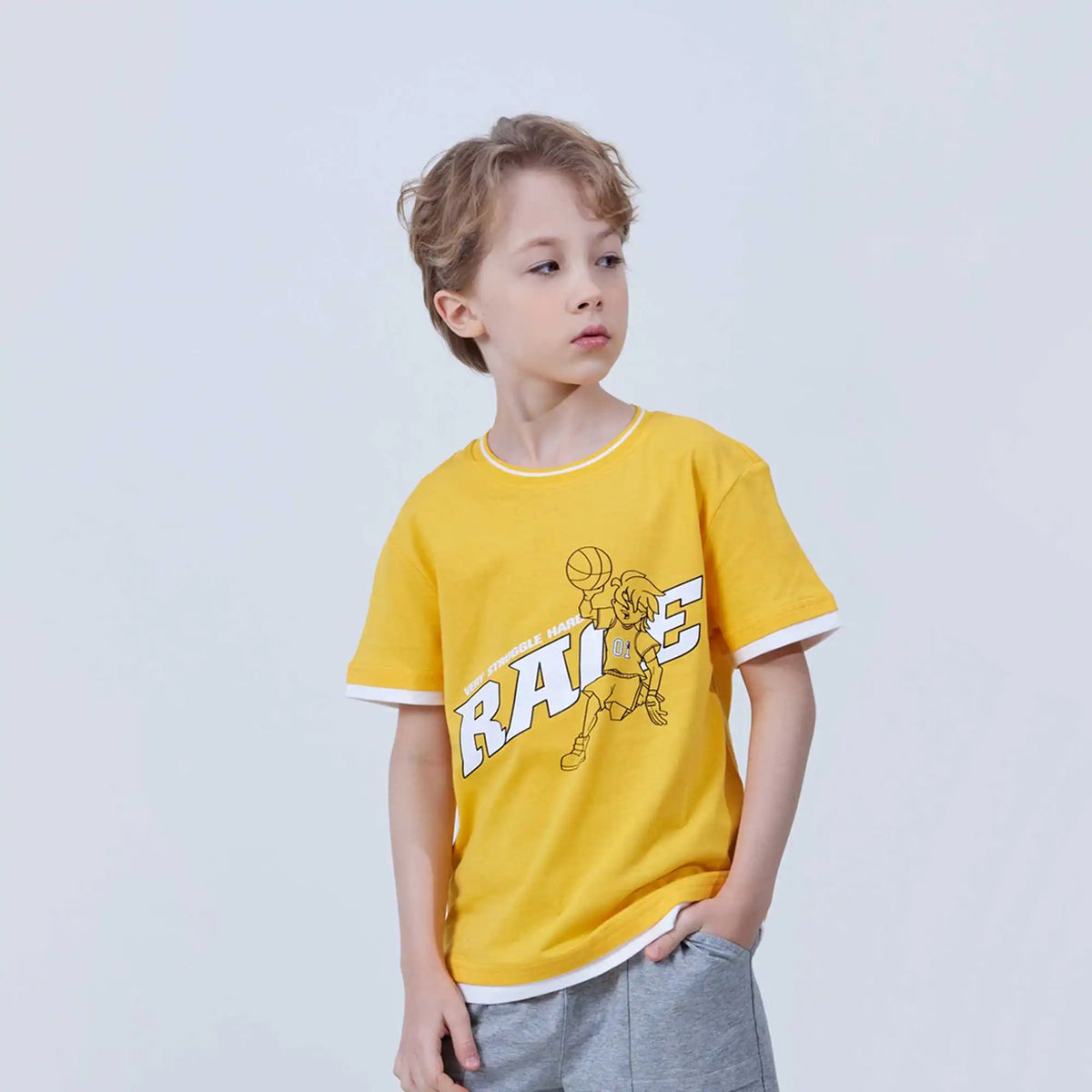 printed fashion t shirt for boys image