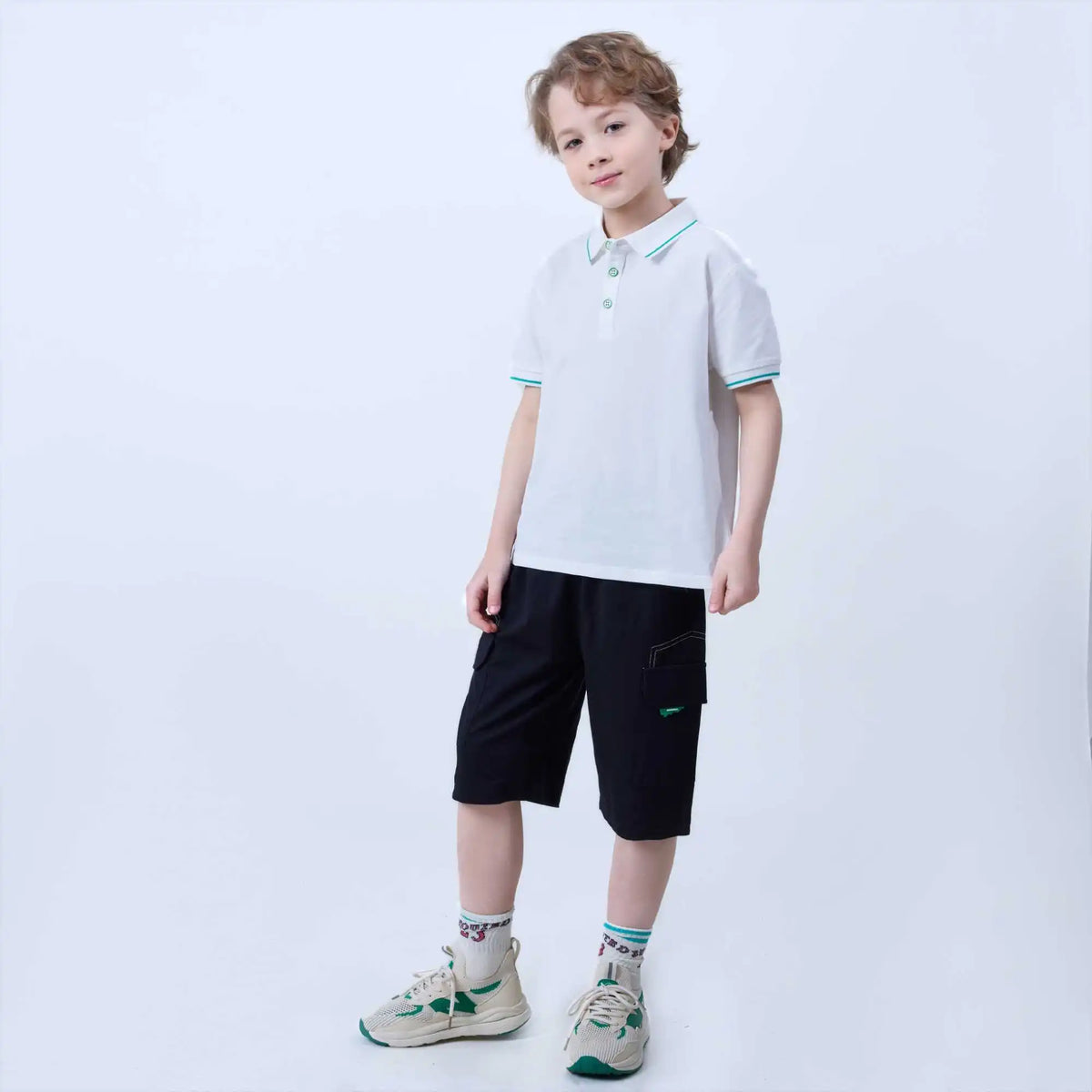 Ordinary Fashion Shorts For Boys 130 | 7-8Y Black 130 | 7-8Y,48.4,52.5,50,82.8 Image