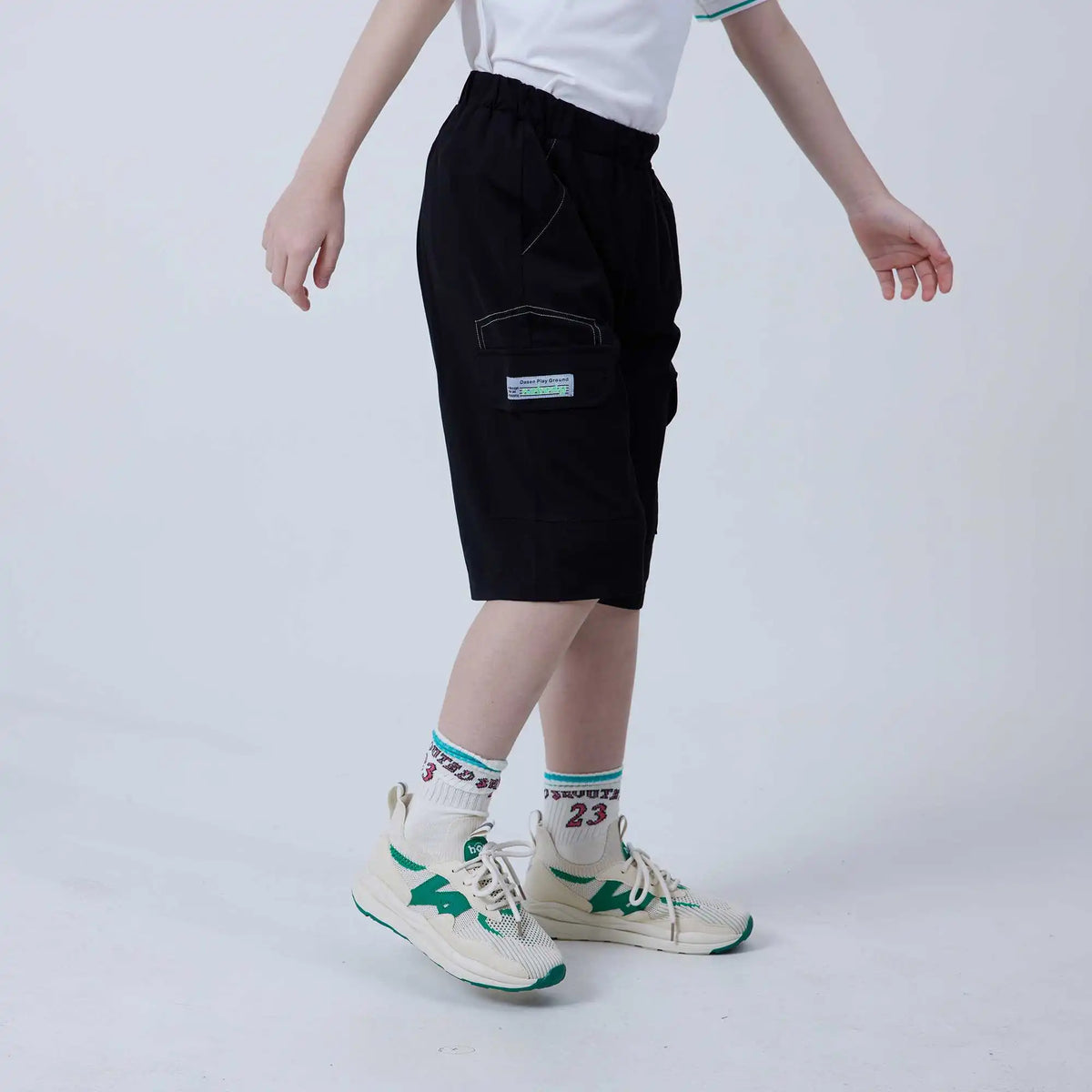 Ordinary Fashion Shorts For Boys 140 | 8-9Y Black 140 | 8-9Y,52.2,55,53,87.6 Image