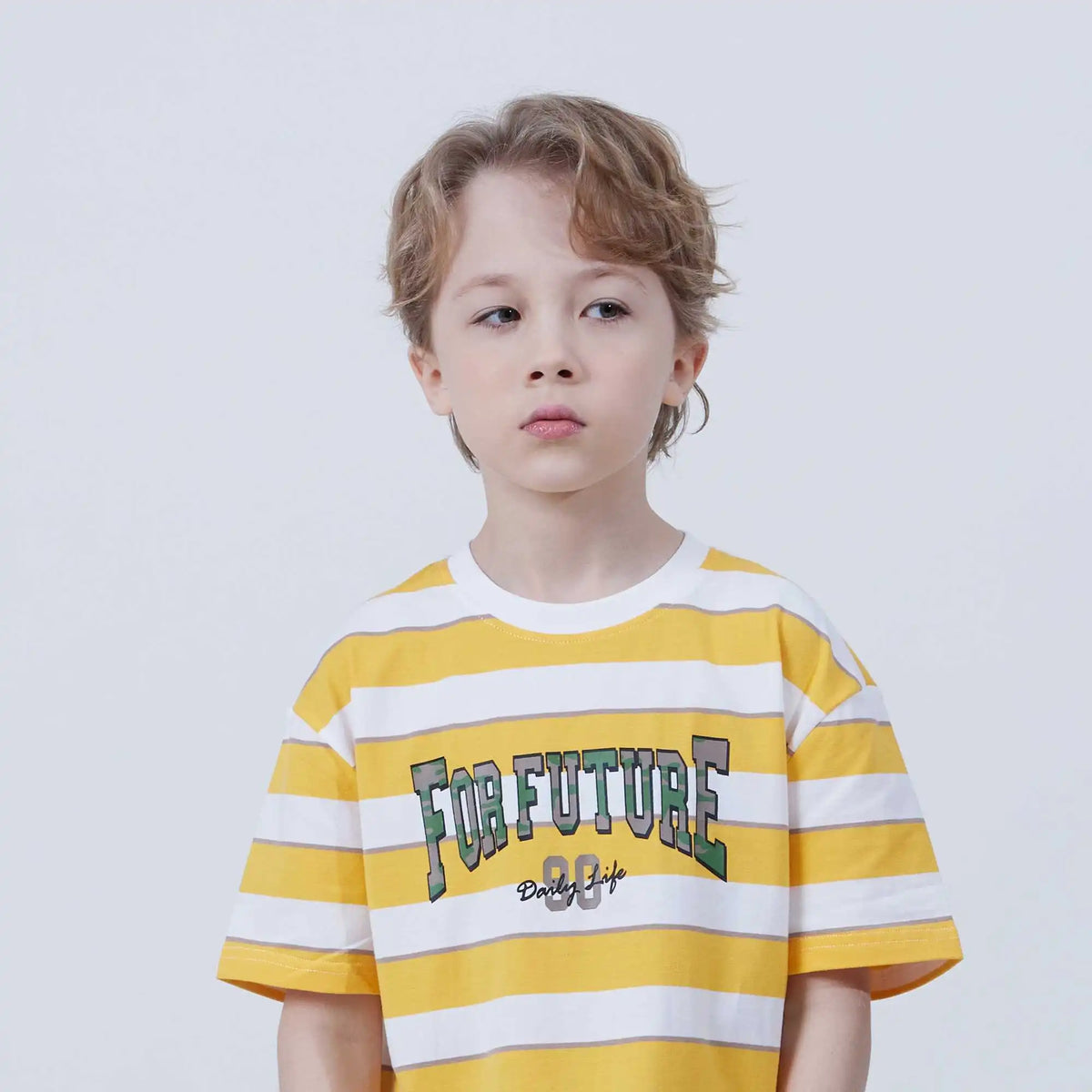 stripped fashion t shirt for boys image