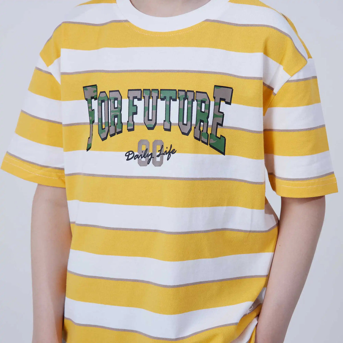 stripped fashion t shirt for boys image