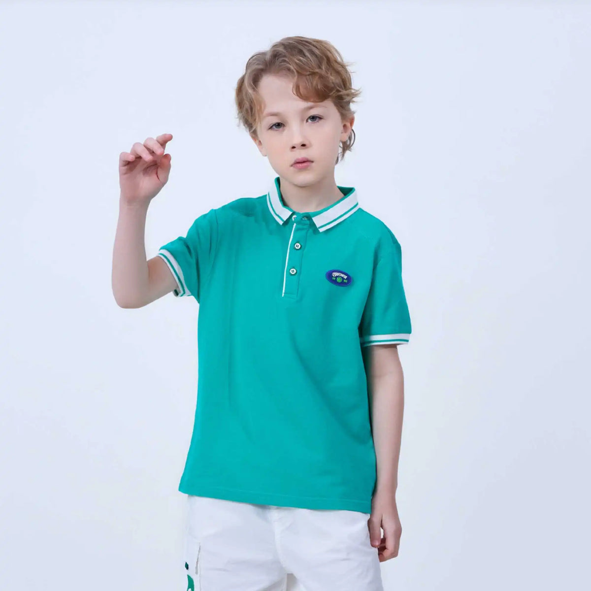 printed fashion polo shirt for boys image