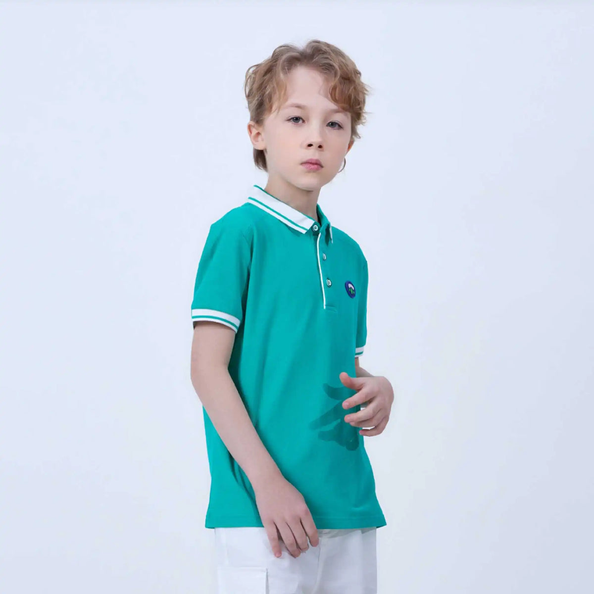 printed fashion polo shirt for boys image