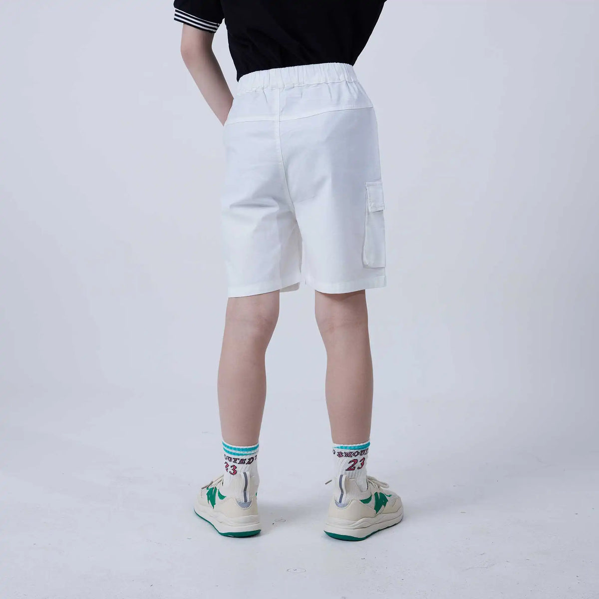 Ordinary Fashion Shorts For Boys 110 | 4-5Y White 110 | 4-5Y,34,46.5,42,72.2 Image