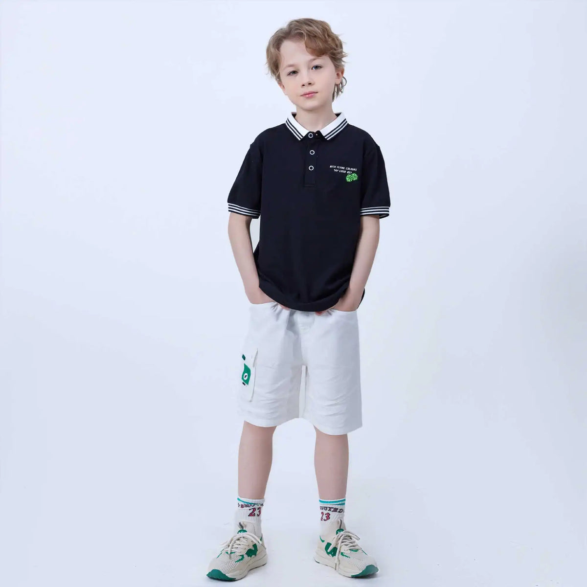 Ordinary Fashion Shorts For Boys 120 | 5-6Y White 120 | 5-6Y,37,49,45,77 Image