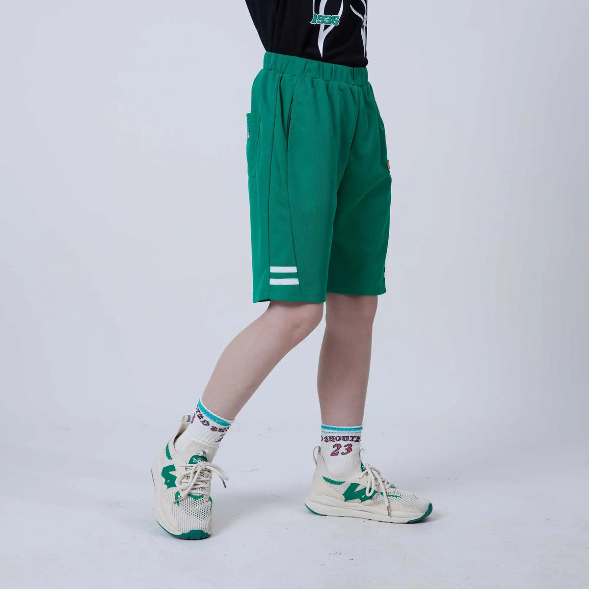 Baggy Fashion Shorts For Boys 140 | 8-9Y Green 140 | 8-9Y,46,54,53,89.6 Image