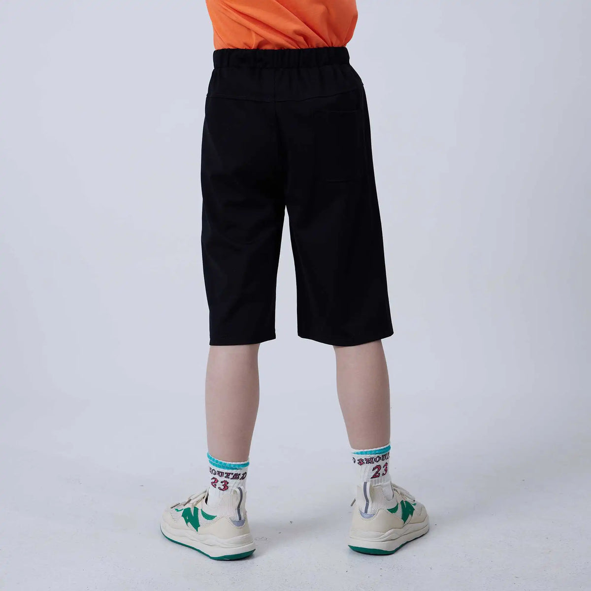 Baggy Fashion Shorts For Boys 120 | 5-6Y Black 120 | 5-6Y,44.6,50,46,80 Image