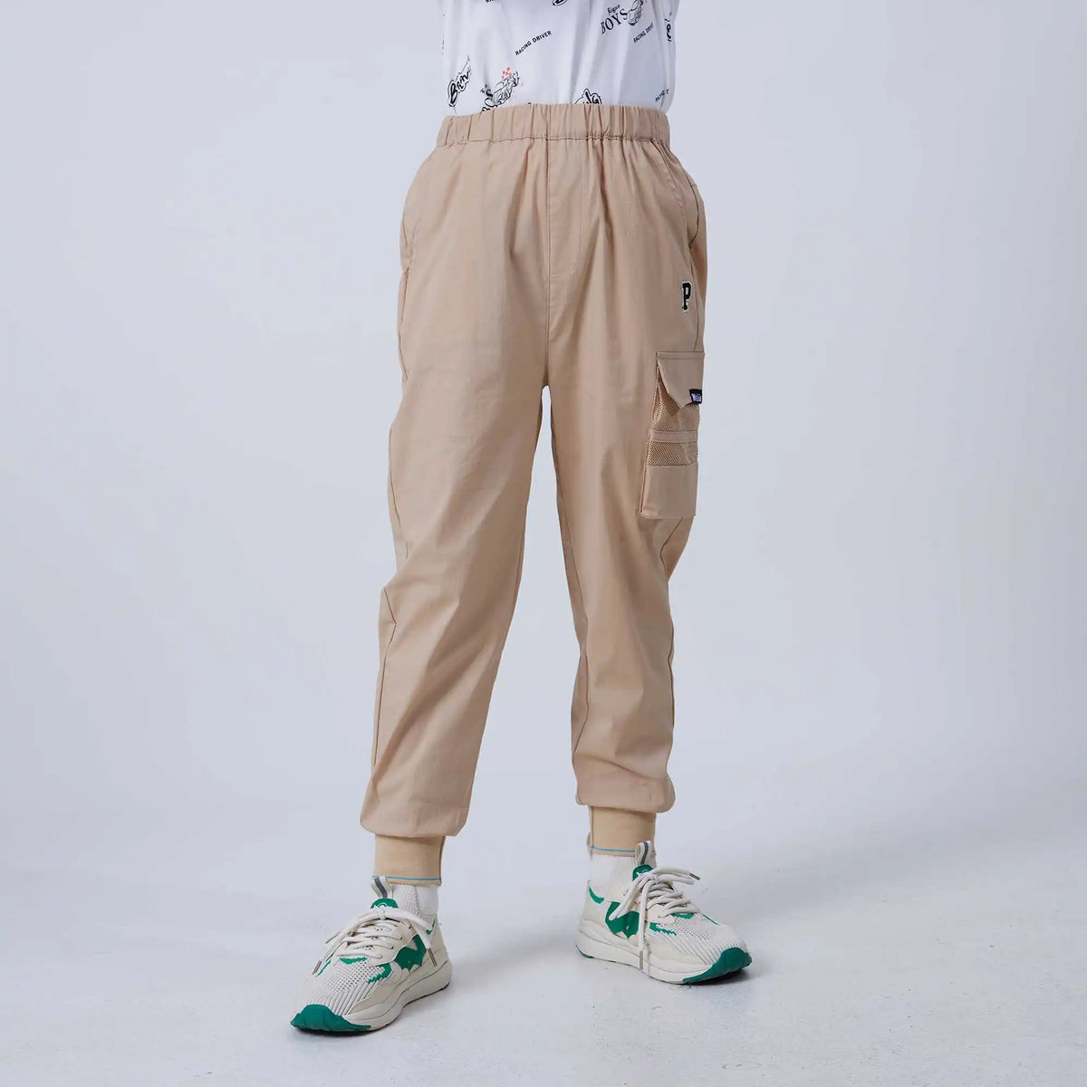 ankle tied fashion pants for boys image