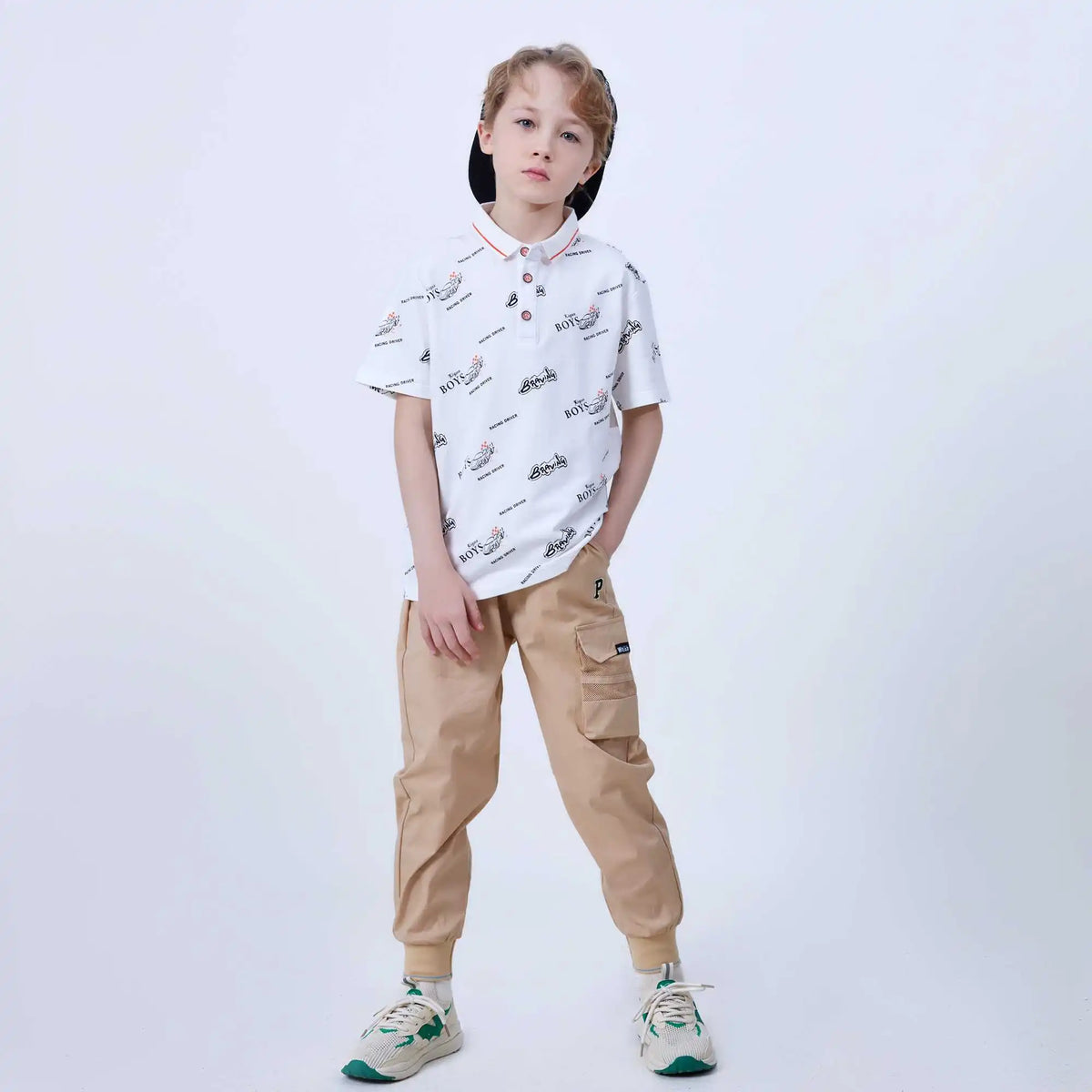 ankle tied fashion pants for boys image