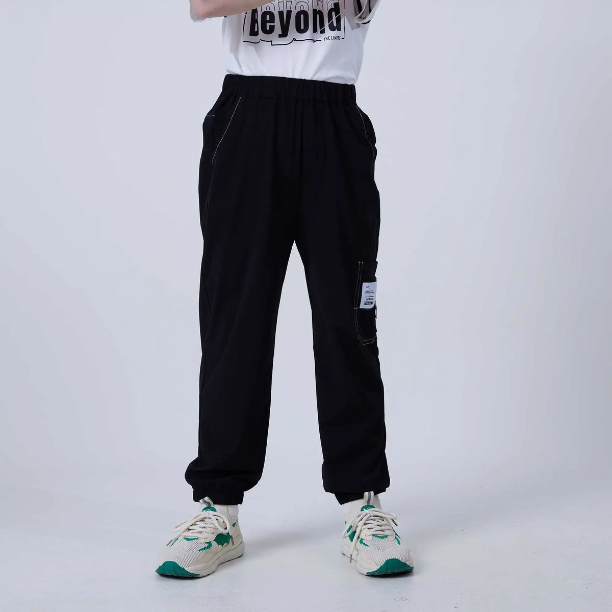 ankle tied fashion pants for boys image