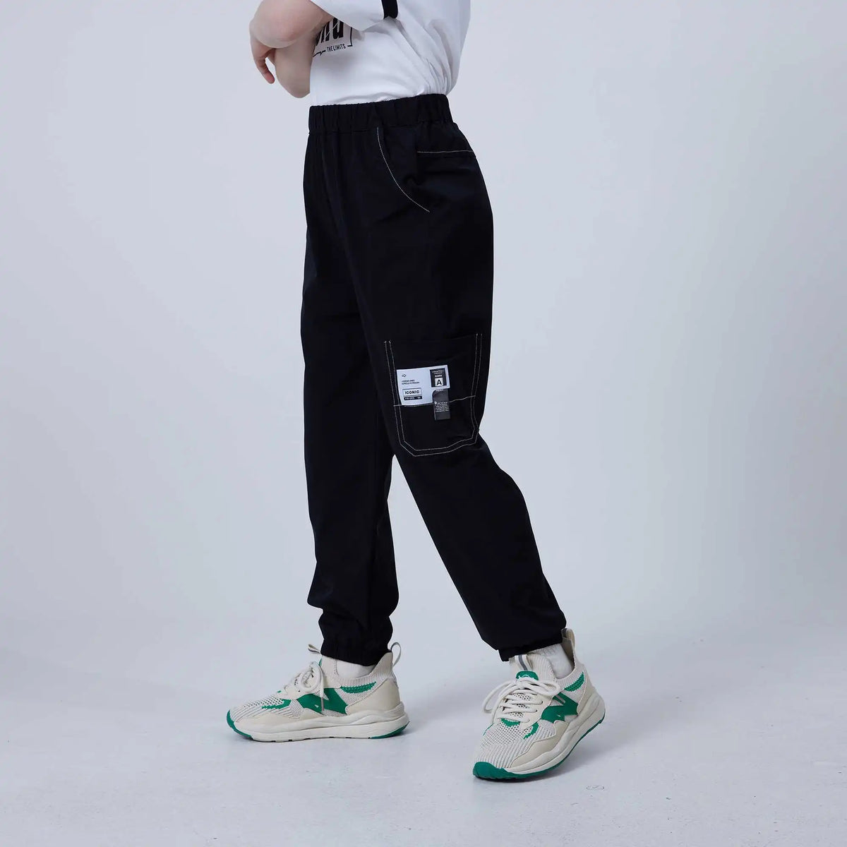 ankle tied fashion pants for boys image