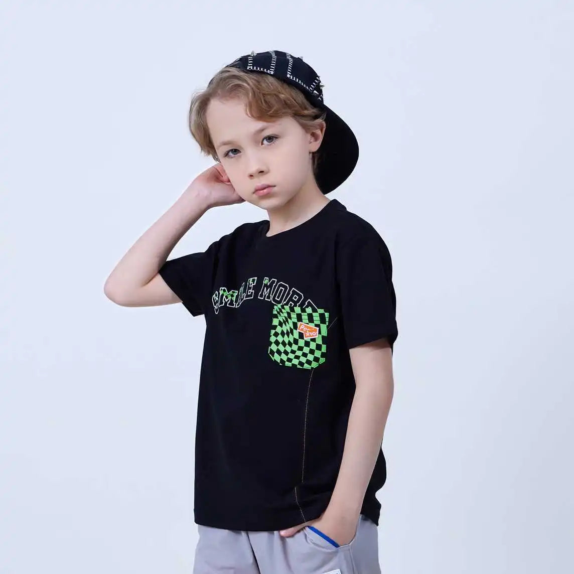 printed fashion t shirt for boys image