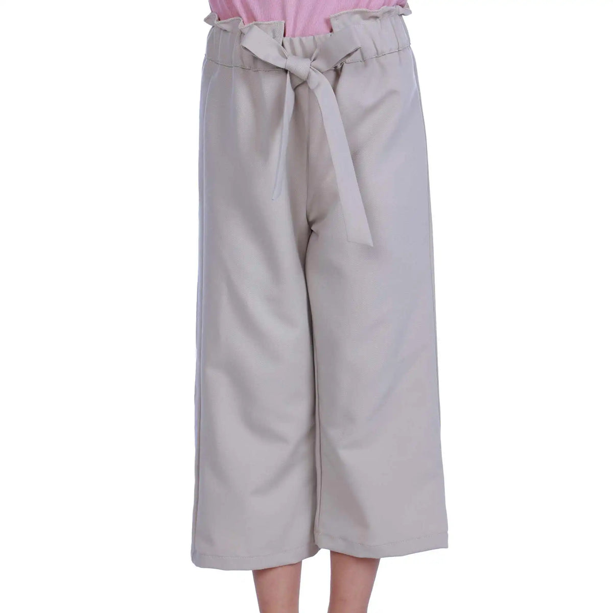 Straight-Leg Elegant Pants For Girls 100 | 3Y Dark Beige 100 | 3Y,57,42,40,63 Image