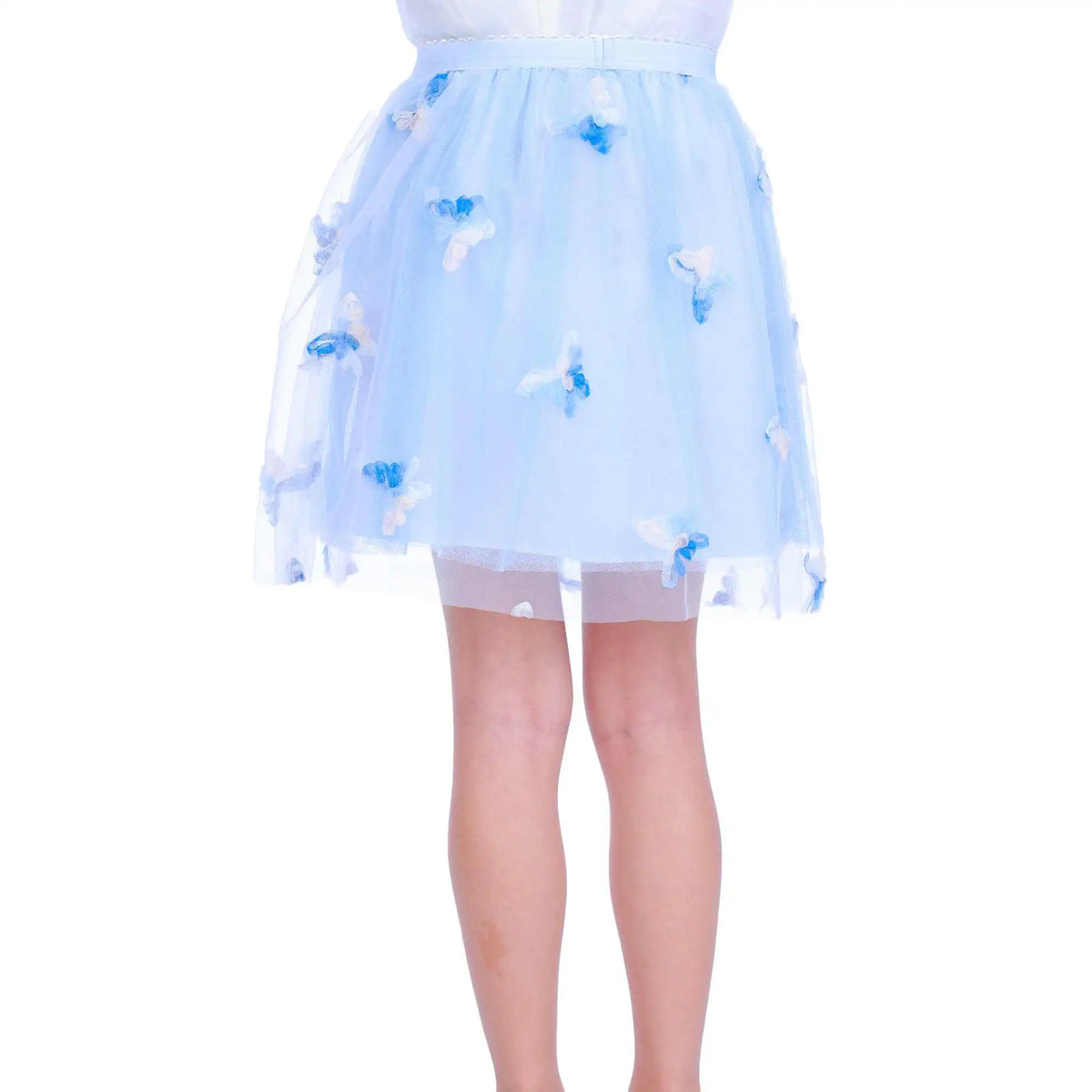 Puffy Elegant Skirt For Girls 110 | 4-5Y Light Blue 110 | 4-5Y,35,45,, Image