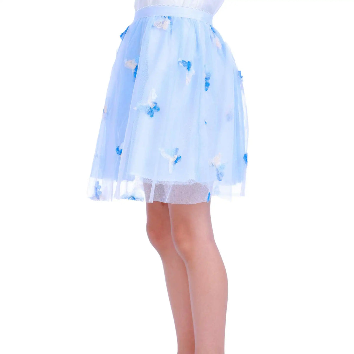 Puffy Elegant Skirt For Girls 130 | 7-8Y Light Blue 130 | 7-8Y,41,51,, Image