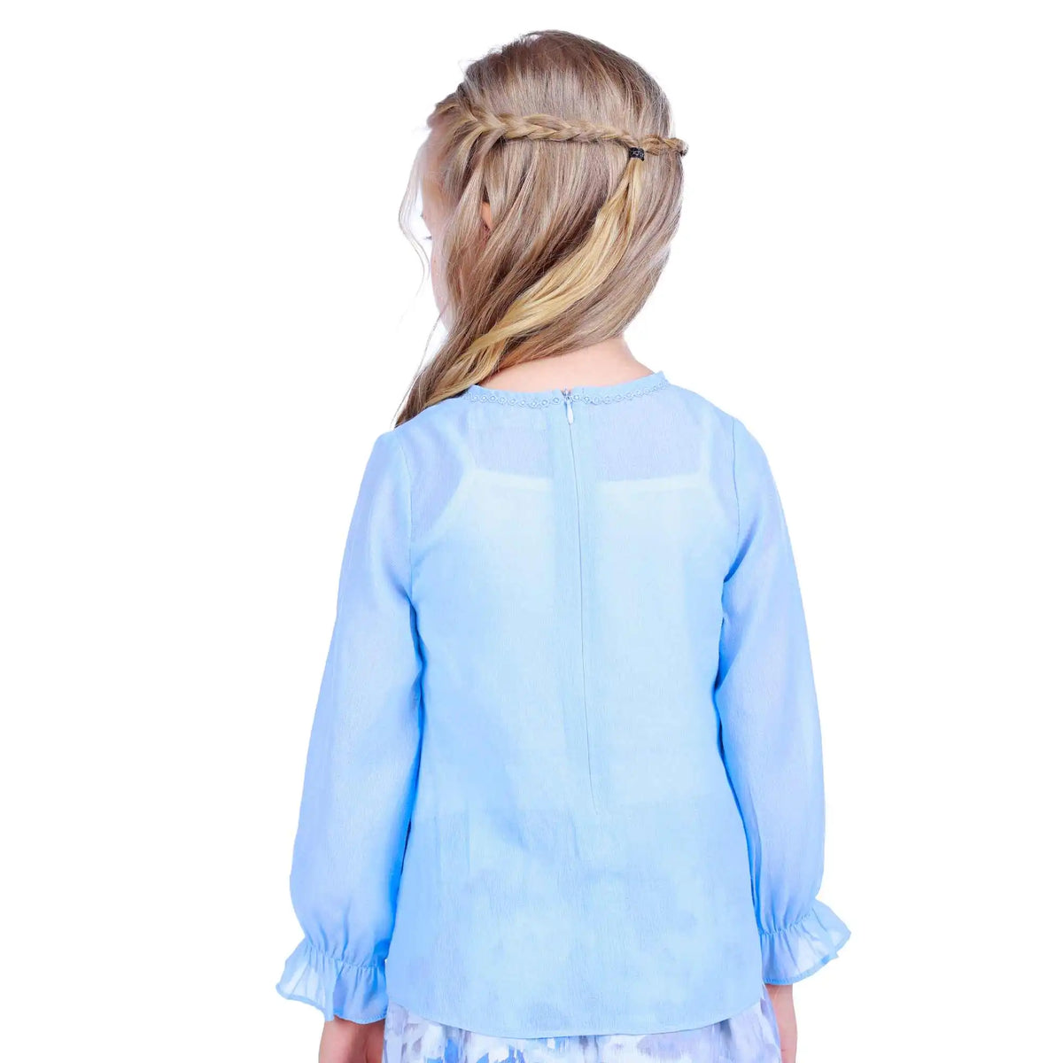 Plain Elegant Blouse For Girls 140 | 8-9Y Off White 140 | 8-9Y,52.5,74,48, Image