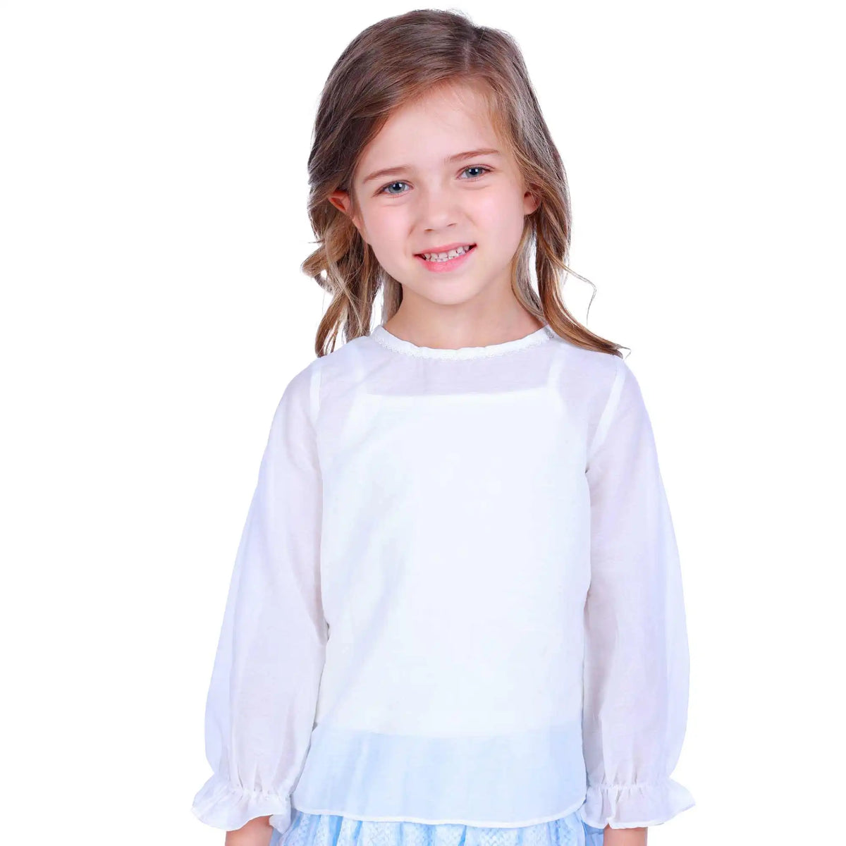 Plain Elegant Blouse For Girls 100 | 3Y Off White 100 | 3Y,38.5,58,34, Image