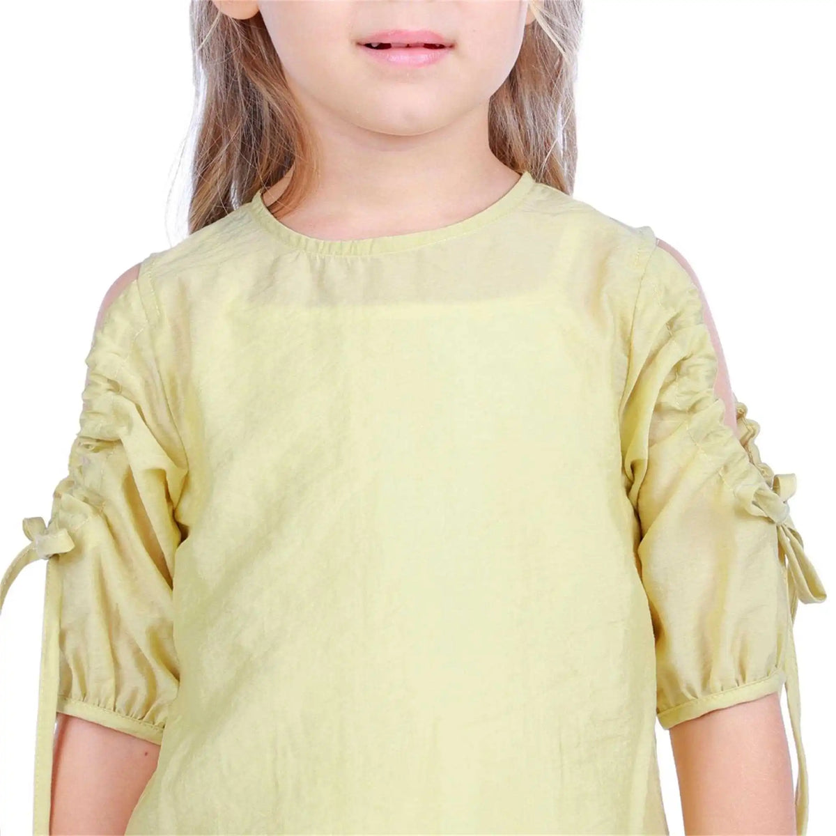 Plain Elegant Blouse For Girls 150 | 10-11Y Light Yellow 150 | 10-11Y,56,78,29, Image